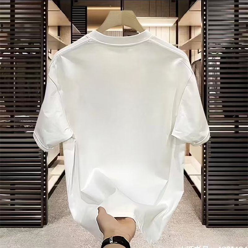 Designer T-shirt free shipping 2025 new fashionable high-end texture printed oversized breathable shirt for mens womens