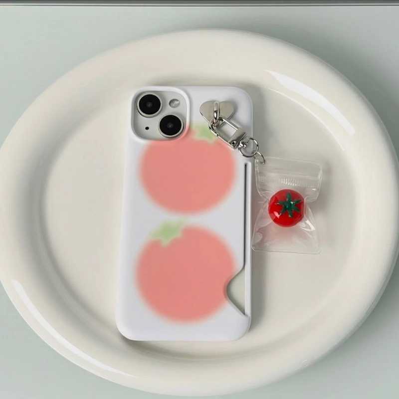 New Simulation Tomato Keychain Fashion Key Chain Bag Charm Student Bags Ornament Car Phone Decoration for Women Girls Kids M250604