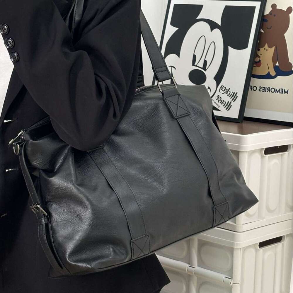 Trendy Cool Handheld Travel for Women 2024 New Korean Style Casual Tote Large Capacity Crossbody Luggage Bag