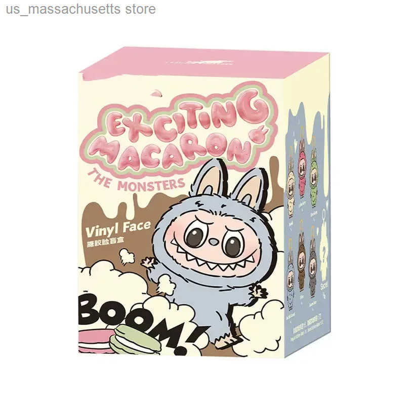 The Monsters Heartbeat Macaron Enamel Face Blind Box PVC Figurine Tabletop Ornament Kawaii Doll Kid Birthday Gift y250604IDXV