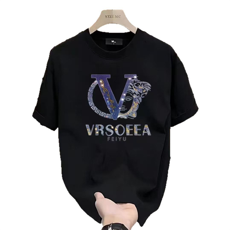 Designer T-shirt free shipping 2025 new fashionable high-end texture printed oversized breathable shirt for mens womens