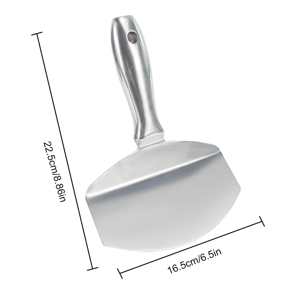 Stainless Steel Bucket Scoop Putty Knife Scraper Drywall and Plaster Tool for Clean Paint Mortar Etc 250527
