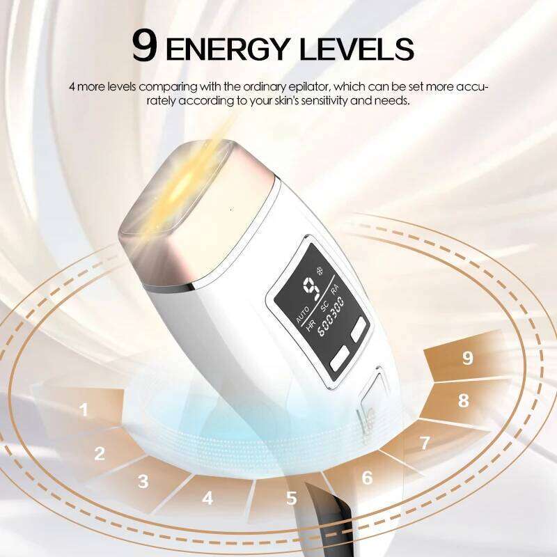 Vancostar 4In1 Laser Hair Removal IPL Epilator Cooling LCD Acne Treatment Rejuvenation For Home Bikini Trimmer Device