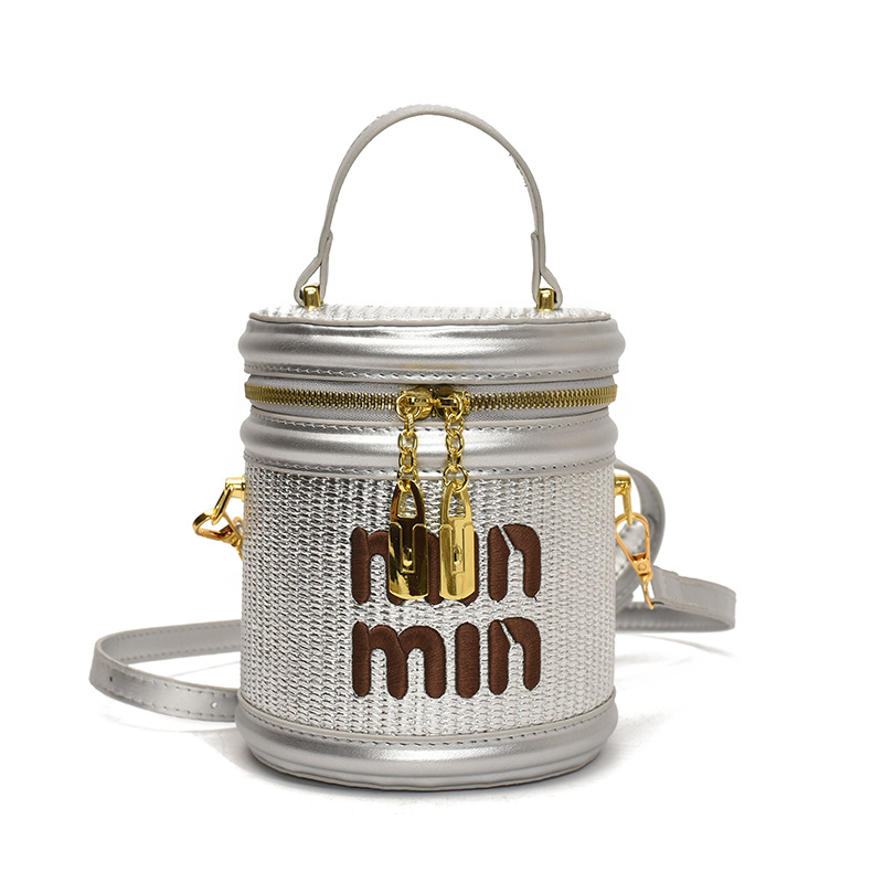 2025 Trendy Must-Have Linen Handheld Women Shoulder Crossbody Bag Versatile Bucket Bag Minimalist Design Free Shipping