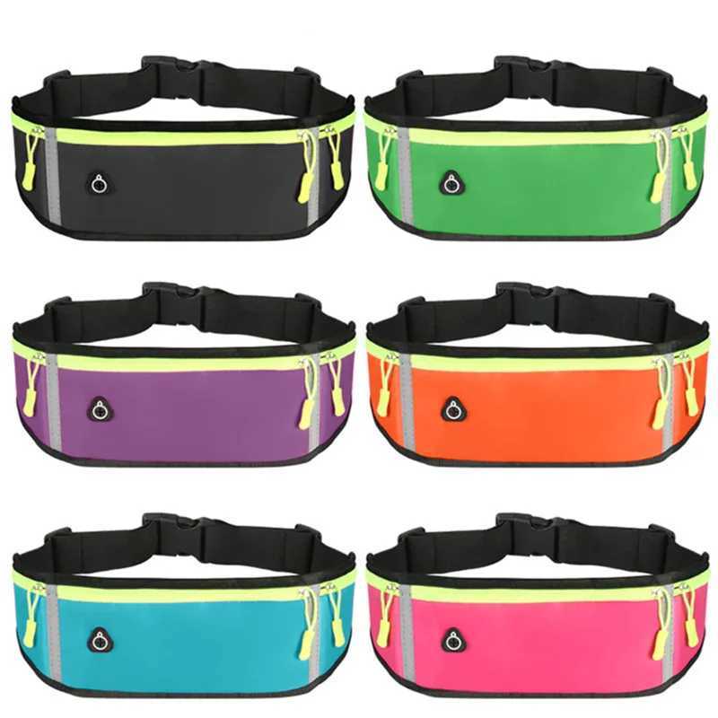 Waist Bag Women Men Sport Running Waterproof Comfortable Gym Safety Reflective Tape Cycling Phone Case Small Hanging Bag Unisex W250604