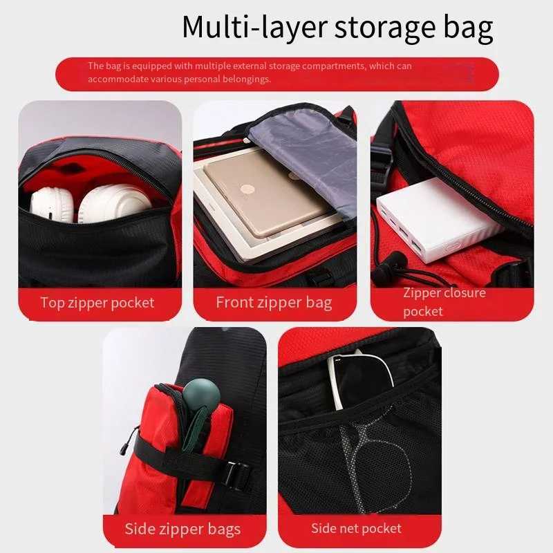 Fashion Outdoor Sport Bag Unisex Multifunctional Breathable Waterproof 90L High-Capacity Lightweight Mountaineering Backpack W250603