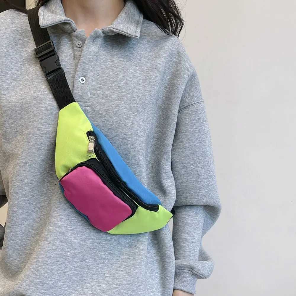 Casual Oxford Cloth Sports Waist Bag Multicolor Multi-compartment Womens Chest Bags Multifunctional Waist Packs Unisex W250604