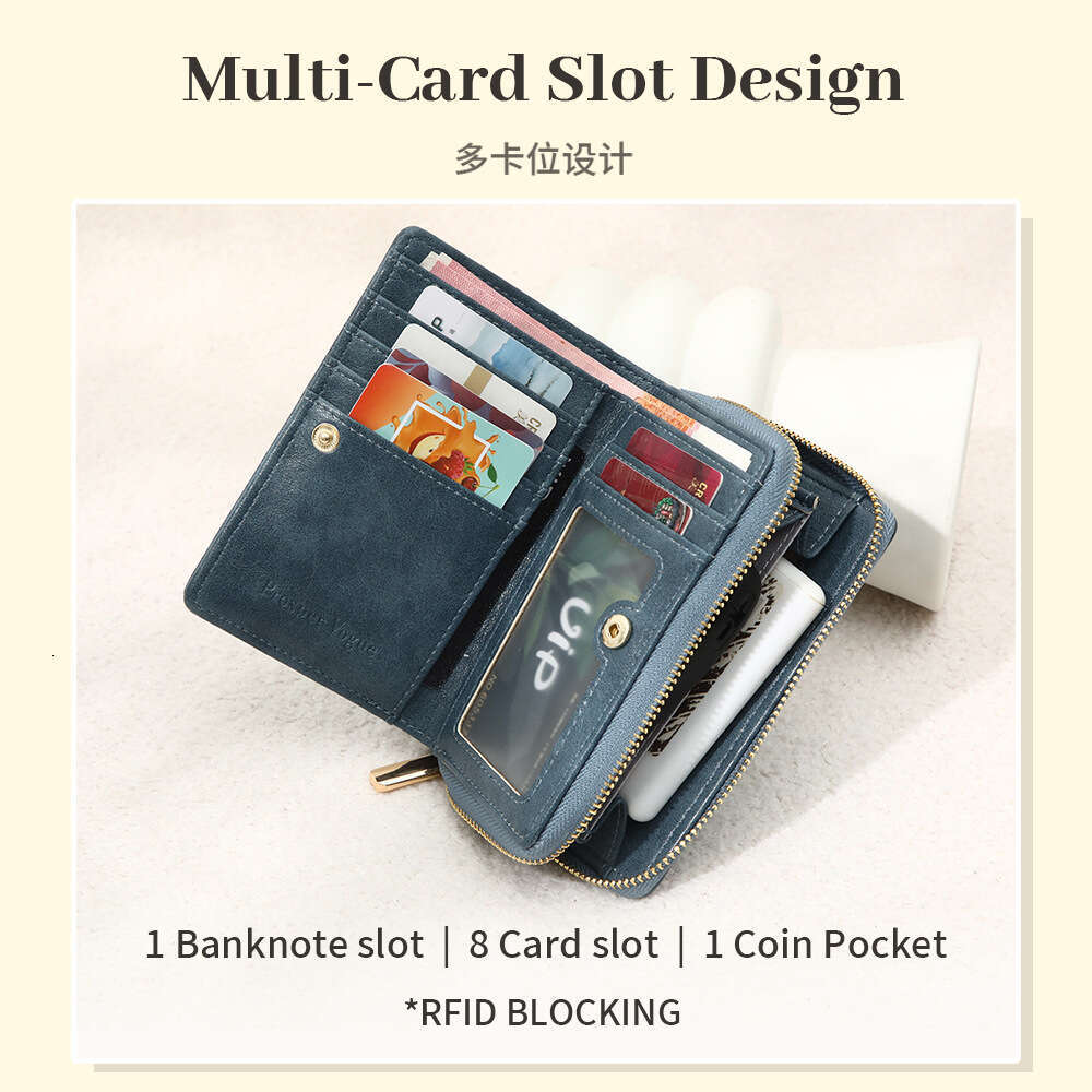 Korean Style Wallet for Women, INS Fashion, Patchwork Woven PU, Anti-theft, Multi-functional Short Coin Purse