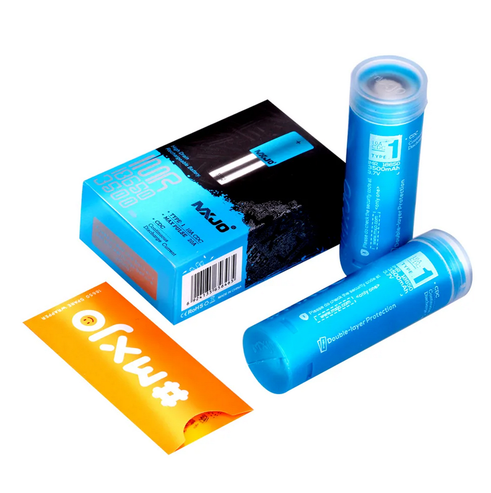 100% Original MXJO IMR 18650 Li-ion Battery 3500mAh 3000mAh 10A 20A 35A 3.7V Red Yellow Blue High Drain Rechargeable IMR18650 Cell Lithium Batteries G
