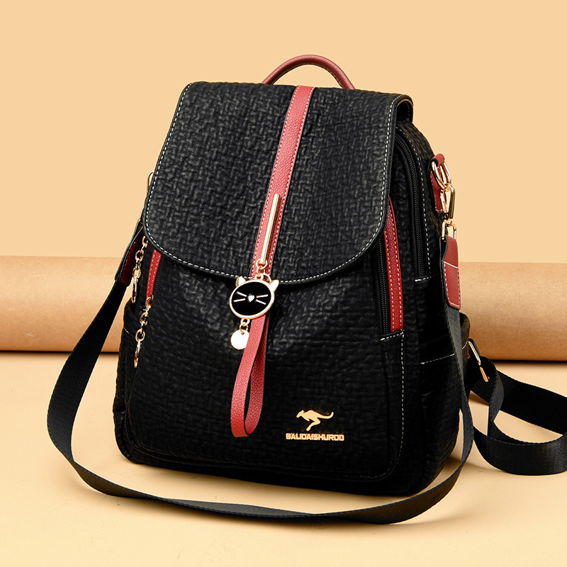 Free Shipping Backpack New Fashion Versatile Women's Bag Simple Versatile Large Capacity Outdoors Student Designer Bag Backpack Simple Crossbody 