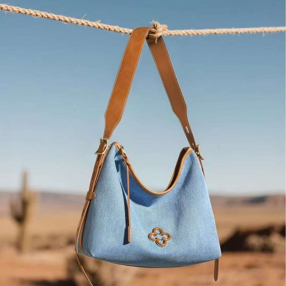 Women's Bags Designer Women's Bags Designer Kasile New Style Songtao Hobo Underarm Denim Jeans Niche Design Simple Large Capacity Single Sho