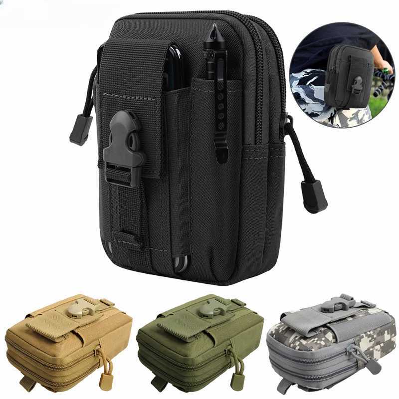 Outdoor Men Waist Pack Bum Bag Pouch Waterproof Waist Bag Sport Hunting Belt Nylon Mobile Phone Bags Travel Tools Mens Bags W250604