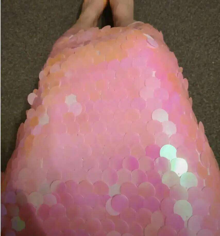 Fashionable Sexy Spicy Girl Beaded Irregular Dresses Women Vestidos De Fiesta Mujer Sequin Colorful Summer Boho Dress