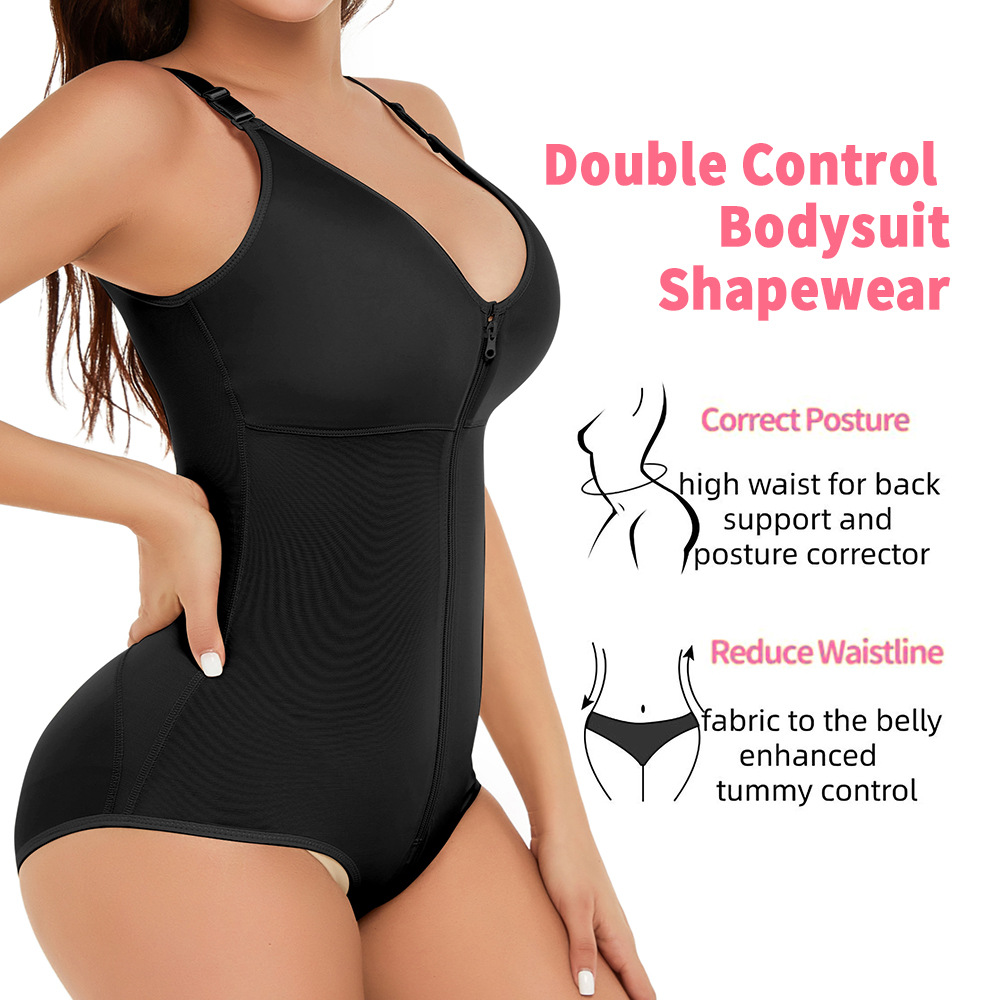 Seamless Waist Trainer Postpartum Shapewear Bodysuit Slimming Body Shaper Flat GirdleHip Enhancer Corset Garments After Liposuction Women's Colom