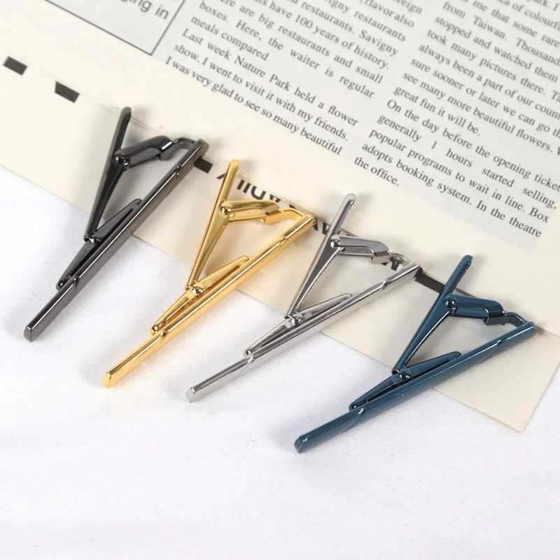 Men Luxury Design Tie Clip Wedding Necktie Metal Copper Tie Clasp Clip Gentleman Ties Bar Crystal Tie Pin for Mens Accessories W250604