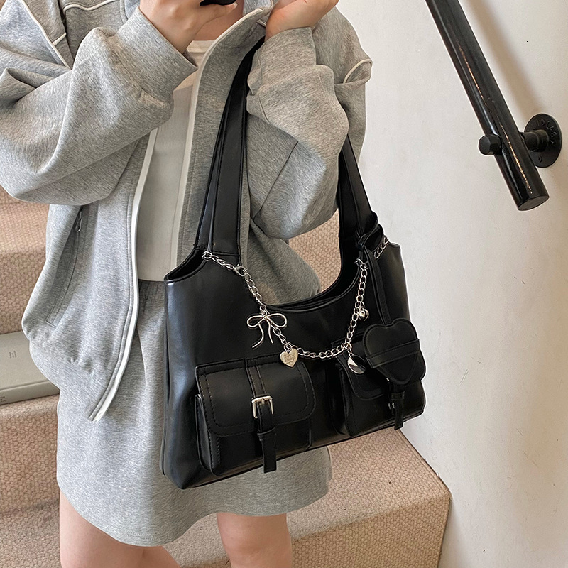 designer High-end Underarm Bag for Women, Commuter Bag 2025 New Large Capacity Fashion Single Shoulder Tote Bag Simple Handbag