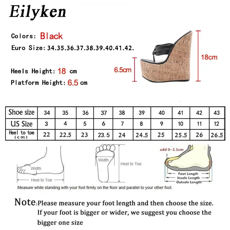 Eilyken Clip Toe Wedges Platform Women Slippers Summer Sexy Super High Heels Mules Sandals Flip Flops Ladies Shoes 250528