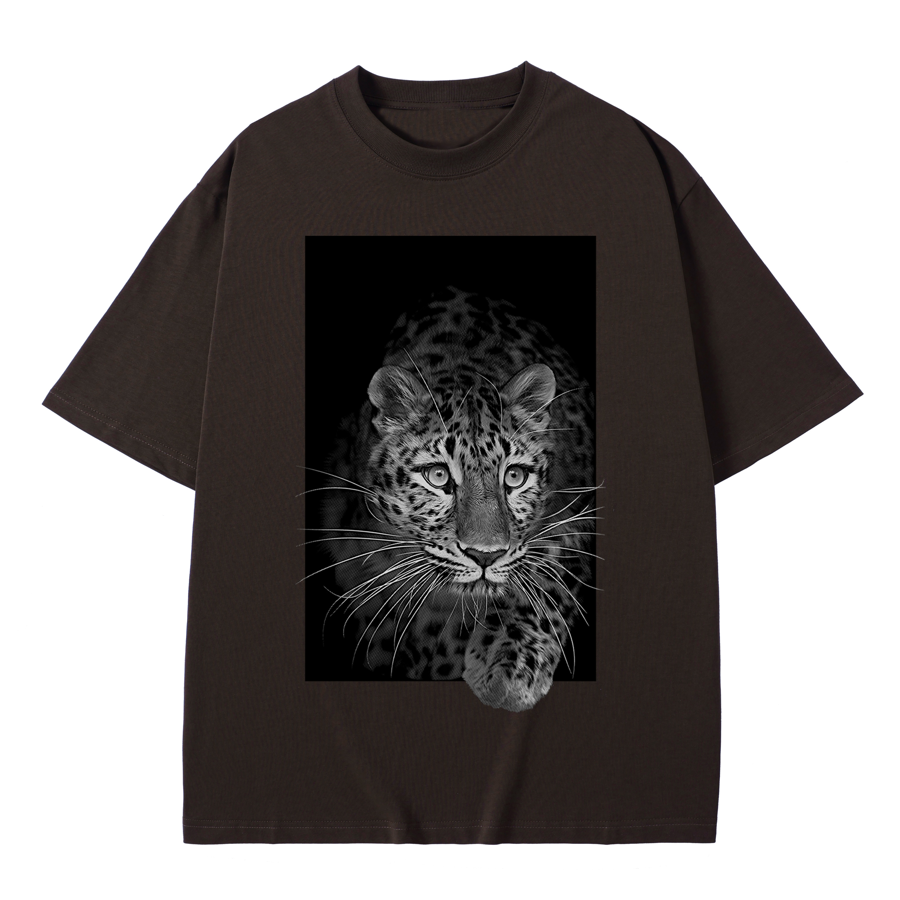 T-shirt men's top designer cotton T-shirt Silver the leopard short sleeved clothing high-quality fashionable T-shirt BROADTRUE
