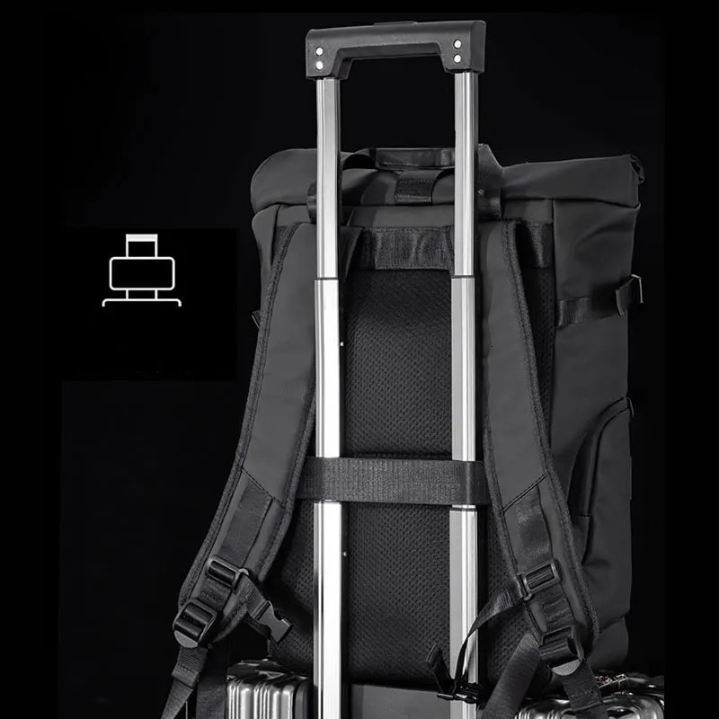 Mens Travel Bag 15.6inch Laptop Computer Backpack Outdoor Waterproof Camping Hiking School Bag College Business Rucksack 250530