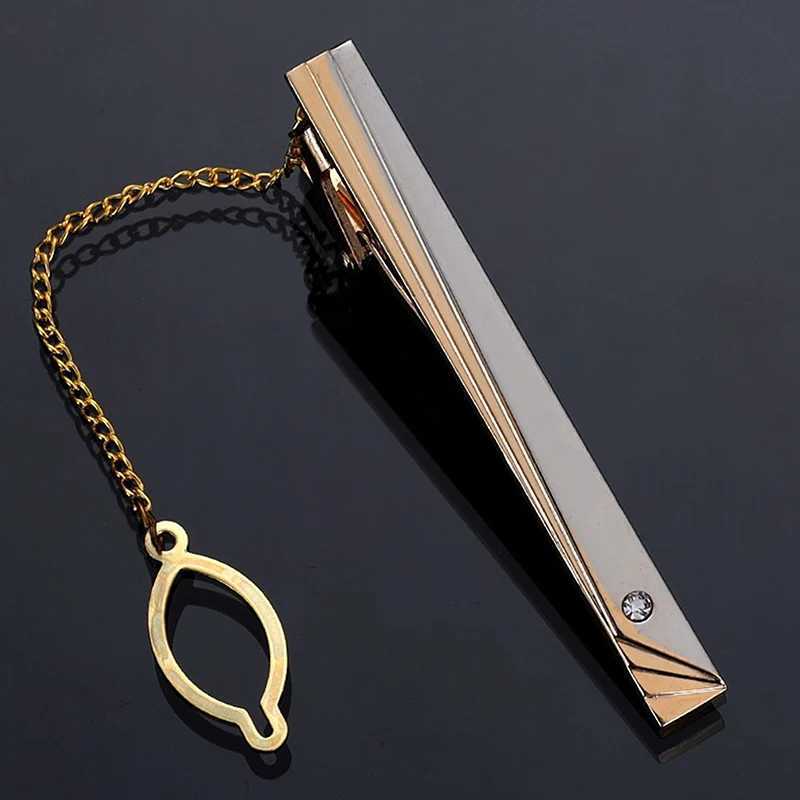 Men Metal Simple Necktie Buckle Gold Silver Color Tie Bar Clasp Clip Clamp Ties Pin Fashion Exquisite Jewelry For Wedding Gift W250604