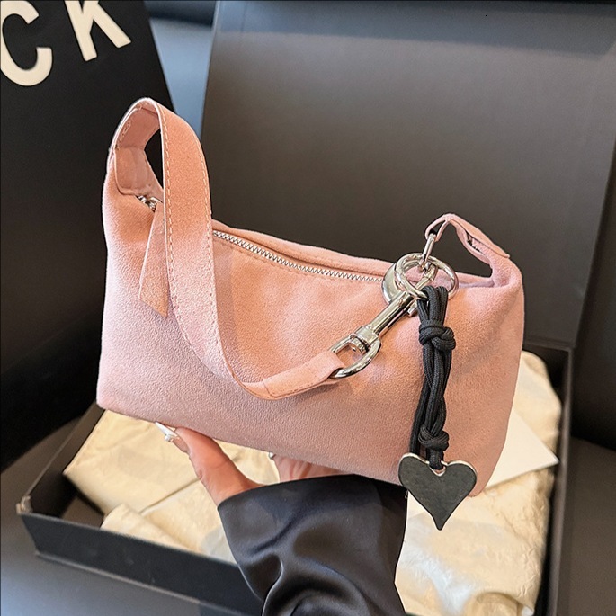 designer Casual Lazy Style Underarm Bag for Women 2025 New Trendy Fashion Simple Shoulder Bag Solid Color Casual Commuter Crossbody Bag