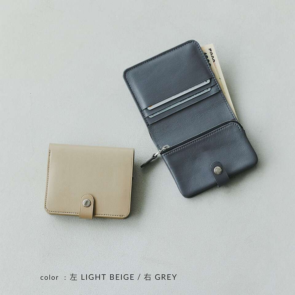 Hot Selling Multifunctional Top Layer Cowhide Multi-Card Slot Women's Foldable Genuine Leather Large Capacity Wallet Compact and Portable