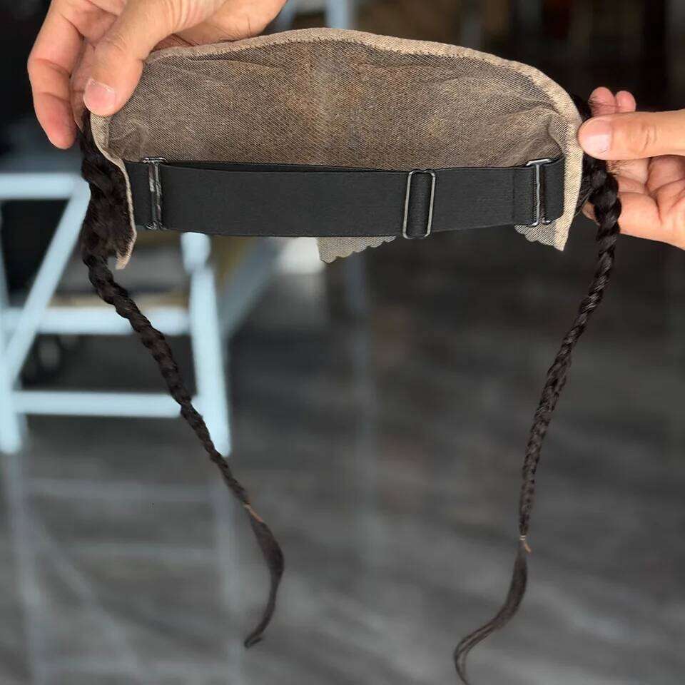 Top Grade 12 Inch To Ear Braided Hairpiece Bleached Knot Full 13x4 Lace Frontal Human Extension Unprocessed Virgin Hair