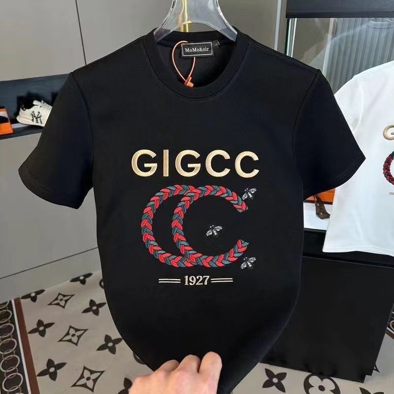 Designer T-shirt free shipping 2025 new fashion trend high-end texture printed slim fit shirt for mens womens