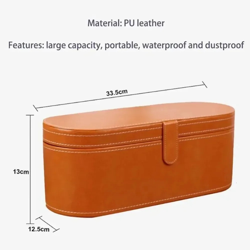 Travel Hair Dryer Case Storage Protection Dustproof Organizer Box for Dyson Supersonic PU Leather Hair Dryer Portable 250530