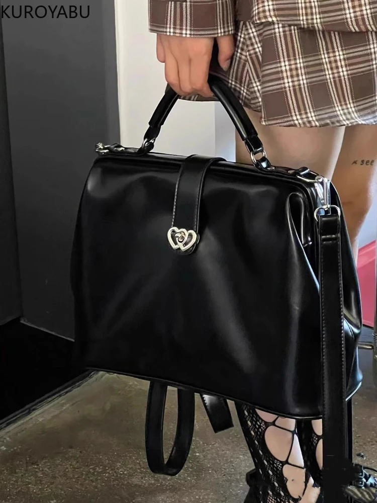 Fashion Y2k Backpack Laptop Shoulder Bag PU Leather Travel Women Backpacks College Student Book School Bags for Teenage 250530