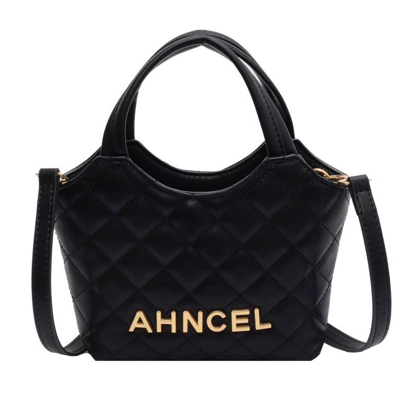 Small fragrance wind bag ladies new bucket crossbody bag Rhomb shoulder bag handbag 2025s hot
