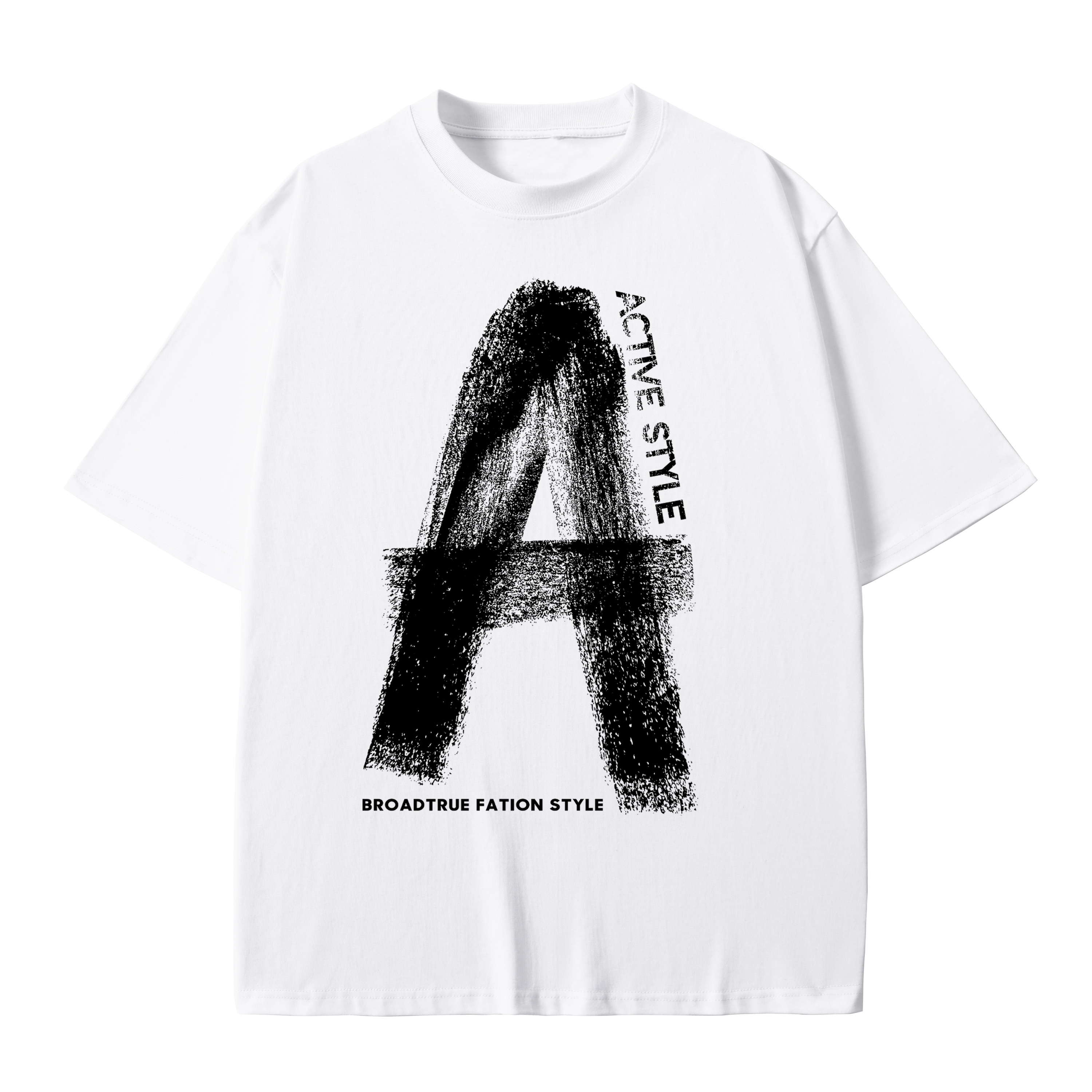 T-shirt men's top designer cotton T-shirt Rainbow Art Painting short sleeved clothing high-quality fashionable T-shirt BROADTRUE