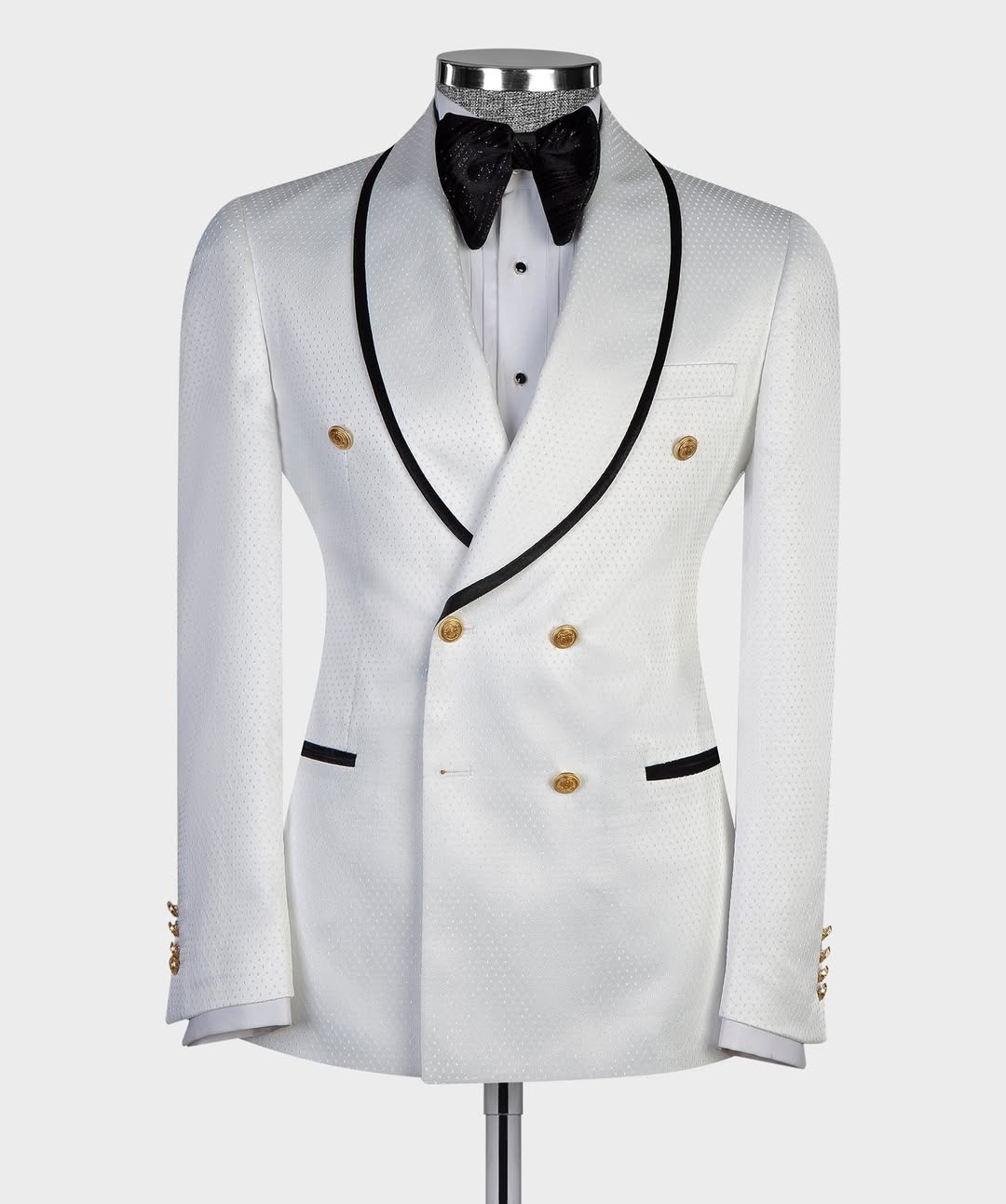 Classic Mens Wedding Suits Fit Slim Shawl Lapel 2 Pieces Set Party Prom Blazer Customized Double Breasted Evening Party Jacket+Pants Plus Size