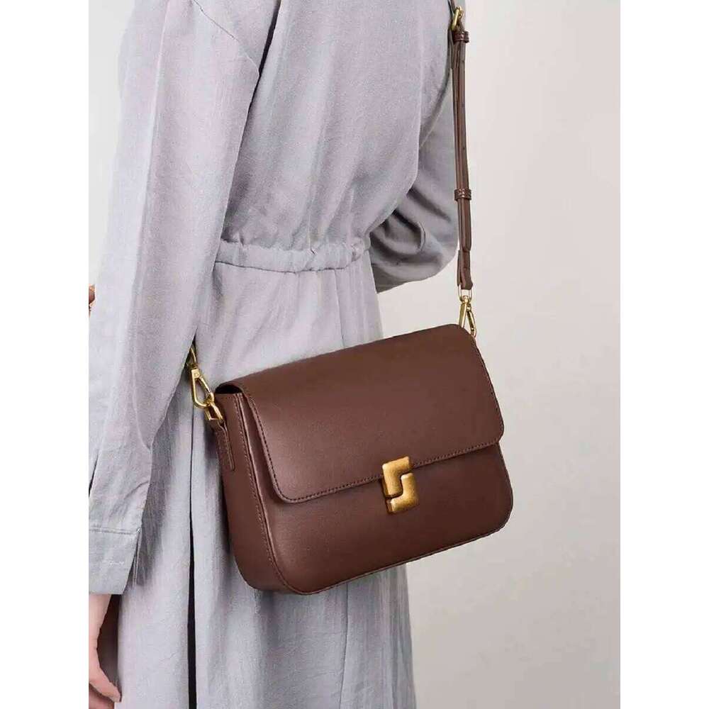 Women's Bags Designer Designer Bags Genuine Leather Women Crossbody Square High Quality Cowhide Women's Commuter Shoulder Bag