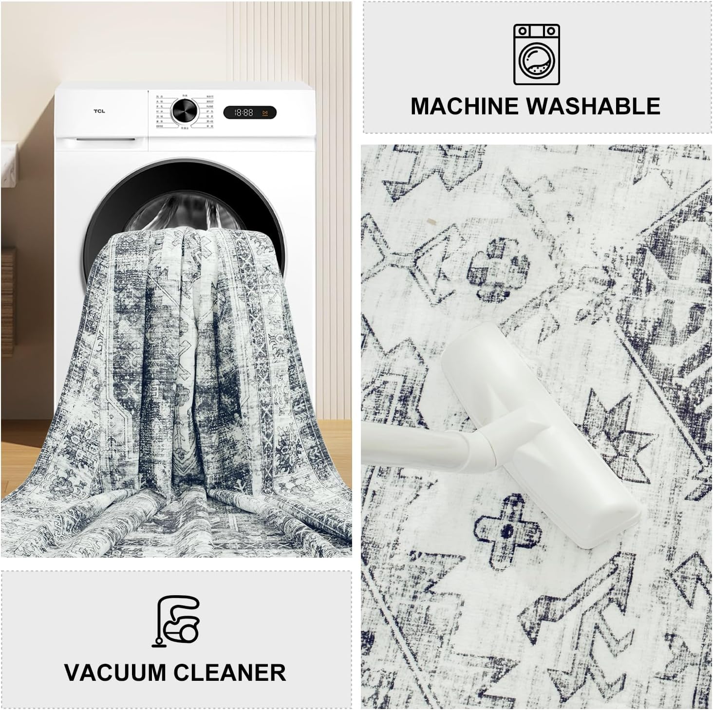 Home Decorative Area Rugs Versatile Bed Bathroom Study Lounge Flooring Protection Pads