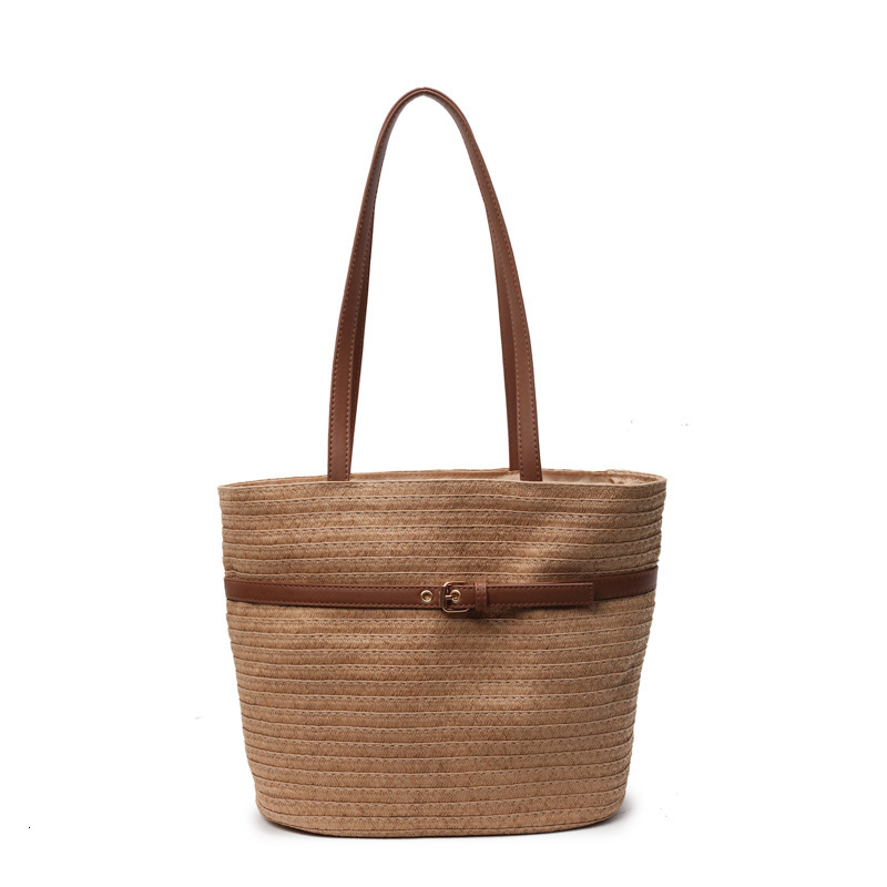 designer Straw Woven Large Capacity Bag for Women, Summer Travel Beach Bag, Large Bag for Women, 2025 New Style Shoulder Tote Bag