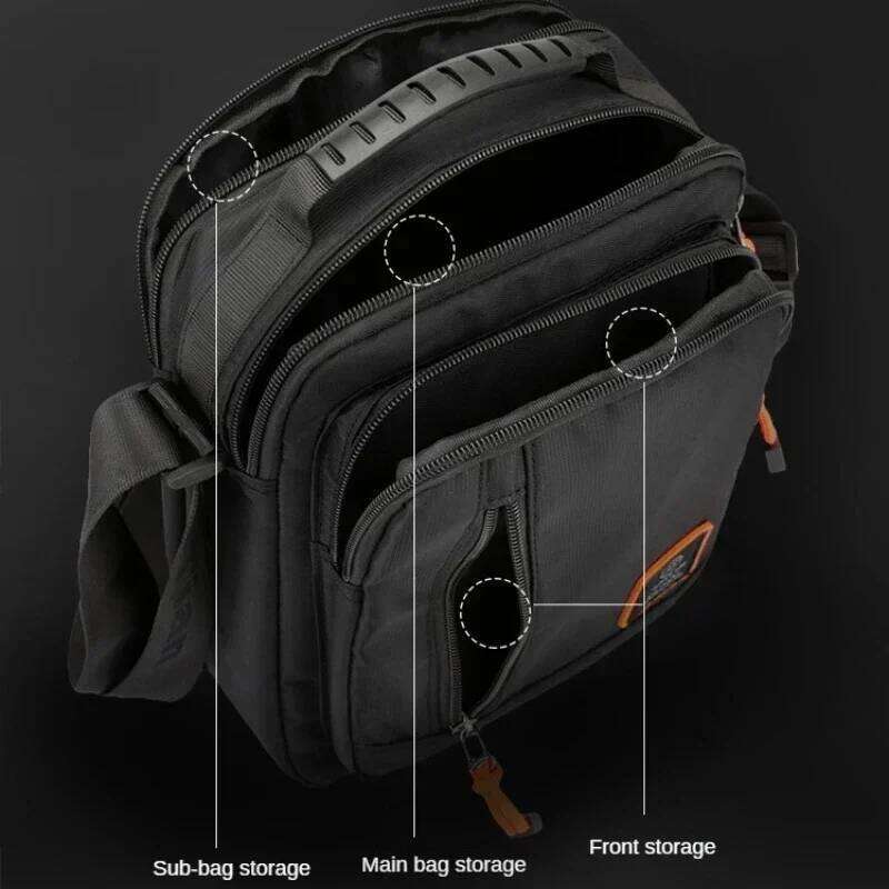 Multi-Function High Quality Nylon Man Messenger Crossbody Bags Fashion Casual Men's Small Bag Handbag Shoulder