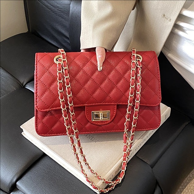 designer High-end Luxury Handbag Underarm Bag 2025 New Quilted Chain Fashion Versatile Large Capacity Shoulder Crossbody Bag
