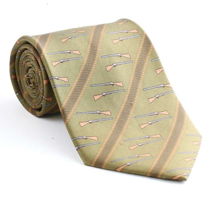 Animal Print Silk Tie - Business Casual Men's Necktie, Pure Silk Fabric