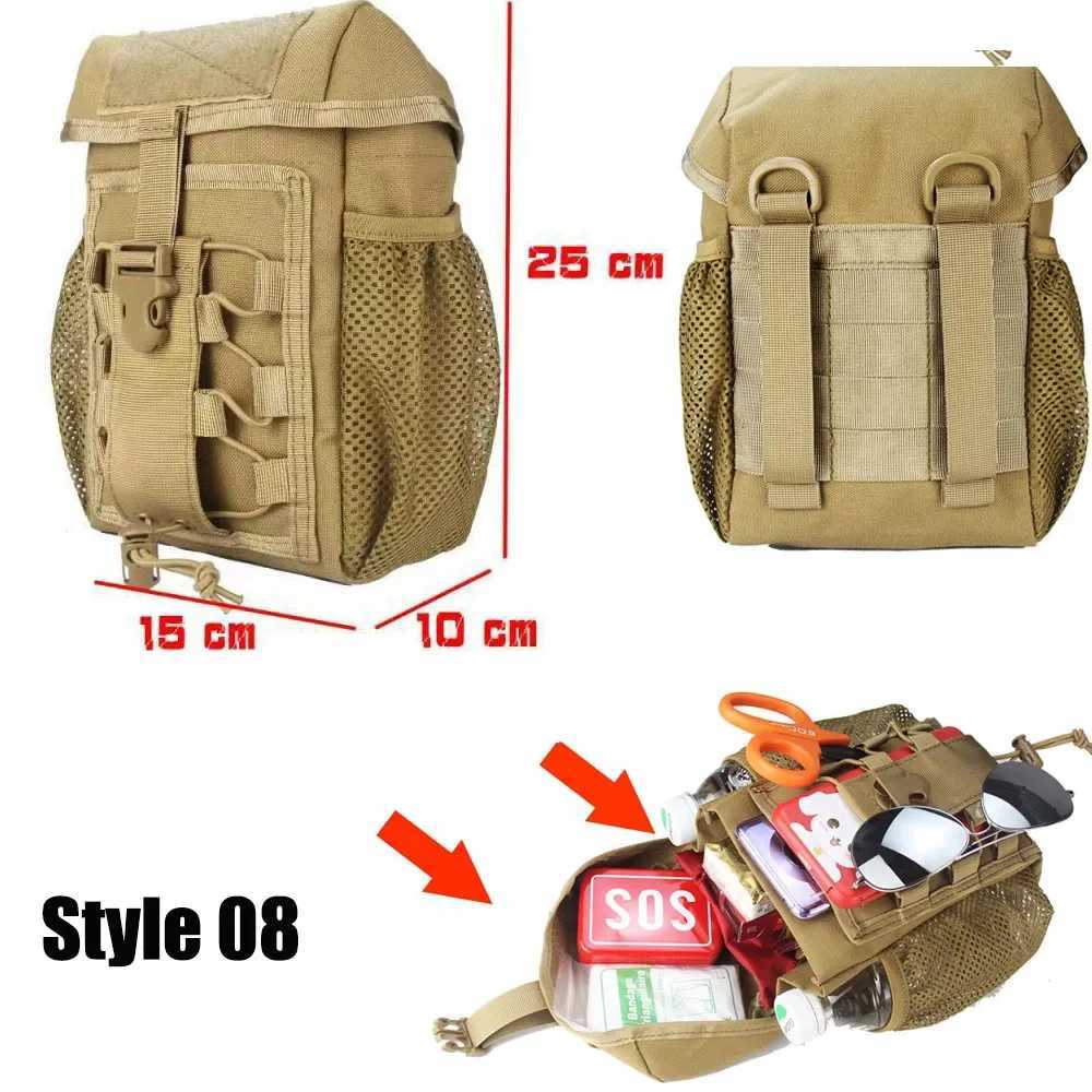 Ophidian IFAK EDC Bag Waist Belt Pack Hunting Vest Emergency Tools Pack Outdoor Medical First Aid Kit Camping Survival Pouch W250603