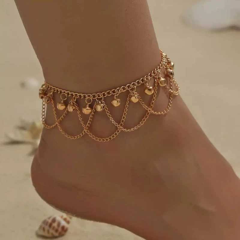 Bohemia Anklets for Women Beach Foot Chains Beads Butterfly Bracelet Charm Anklet Set Ankle Summer Boho Jewelry Accessories W250604