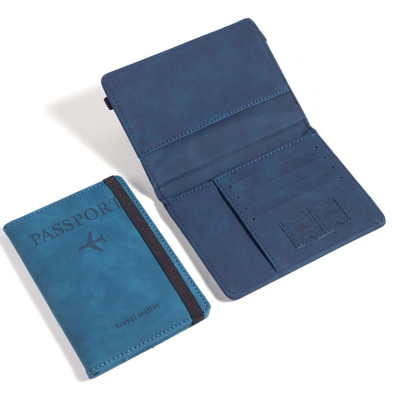 PU Leather RFID Multi-Card Slot Multi-Function Document Cover Passport Holder