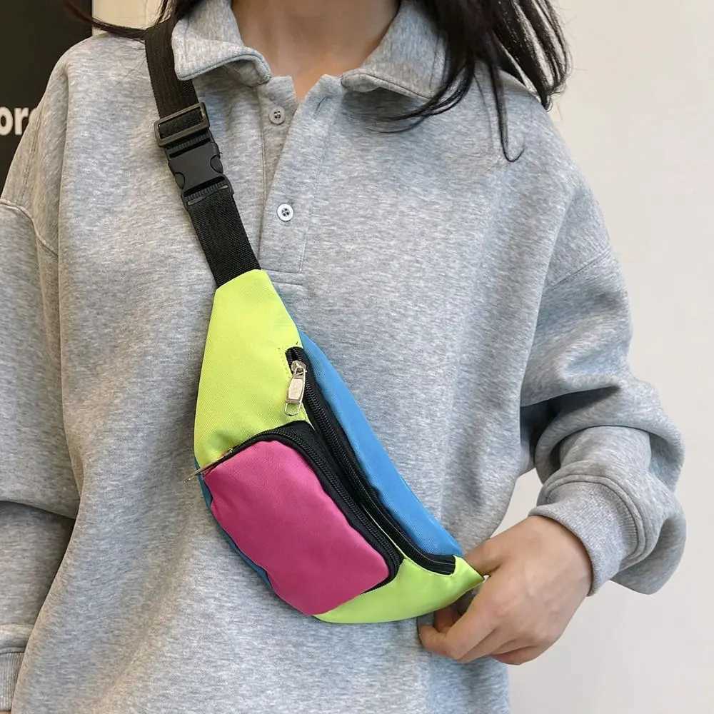Casual Oxford Cloth Sports Waist Bag Multicolor Multi-compartment Womens Chest Bags Multifunctional Waist Packs Unisex W250604