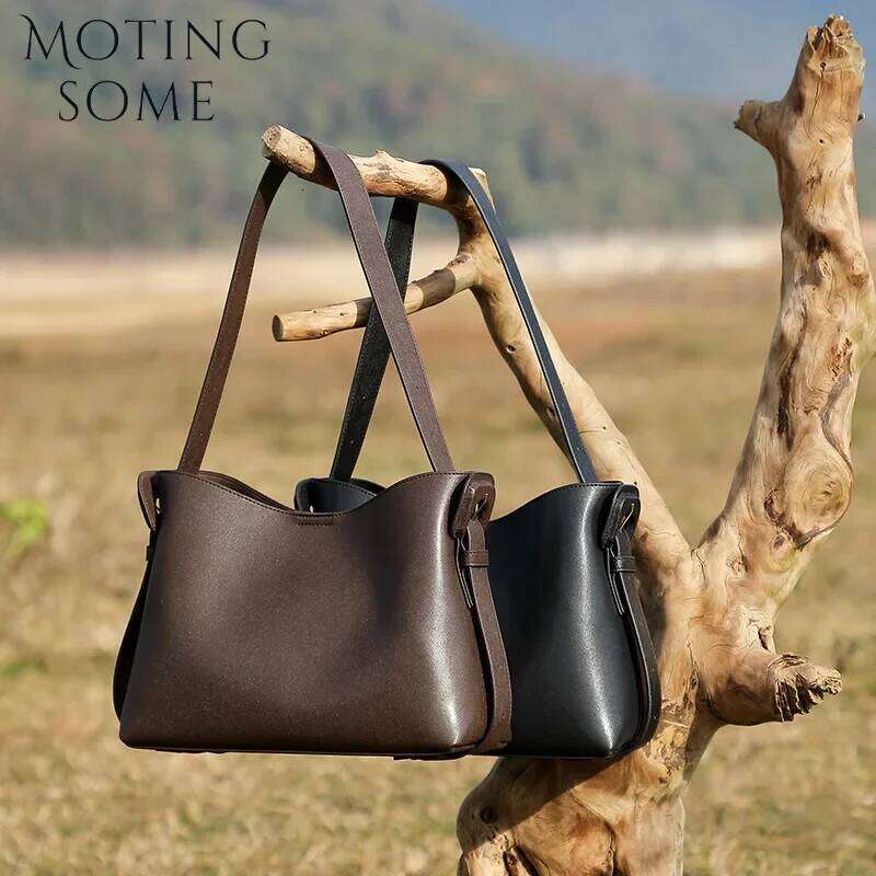 Motingsome Minimalism Women Fallow Style Shoulder Handbag And Purses Designer Satcheles Bosoton Tote 2025 New