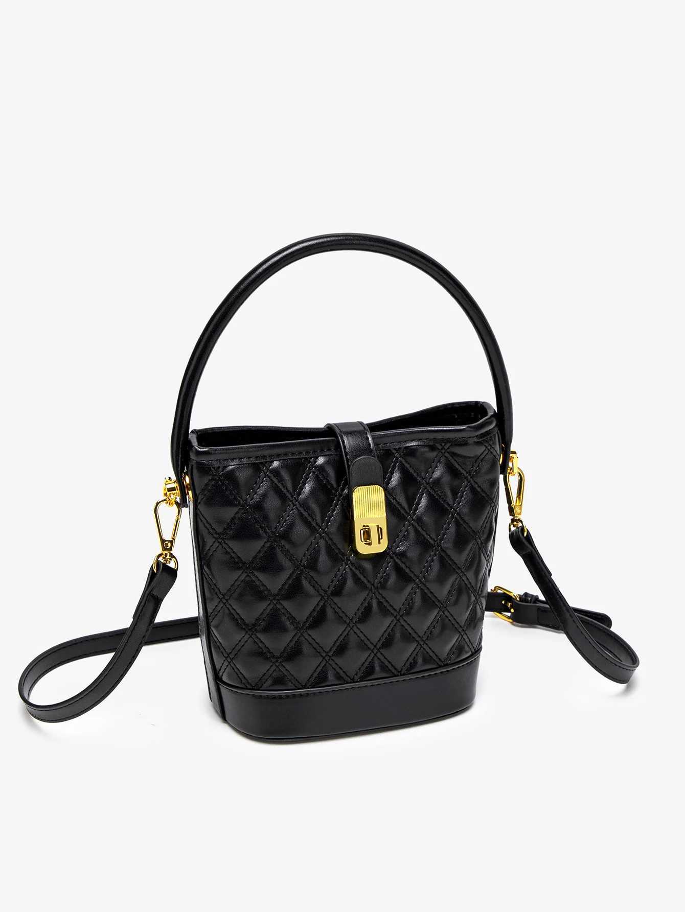 MIYIN Fashion classic quilted diamond pattern chain ladies crossbody bag simple and versatile large capacity bucket bag XJ250604