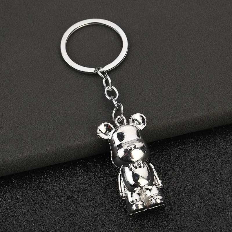 New Arrival Bear metal car key jewelry violent bear keychain backpack mobile phone pendant U250604