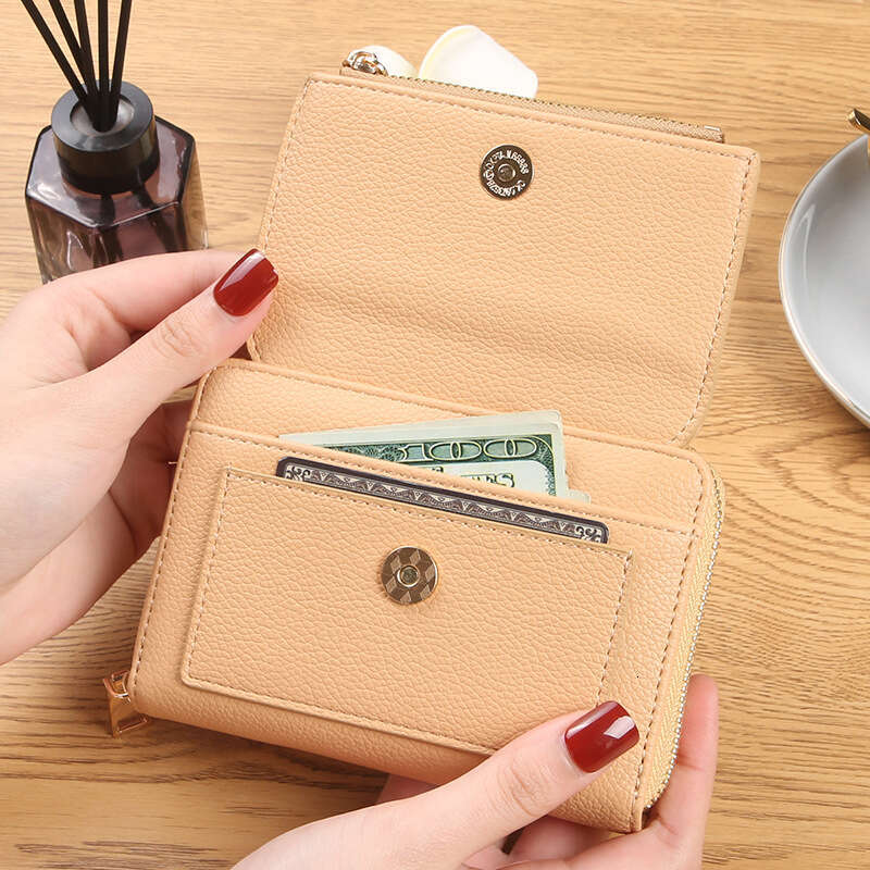 New Style Coin Purse Women's Wallet Lychee Grain Soft Leather Long Envelope Bag Simple Clutch