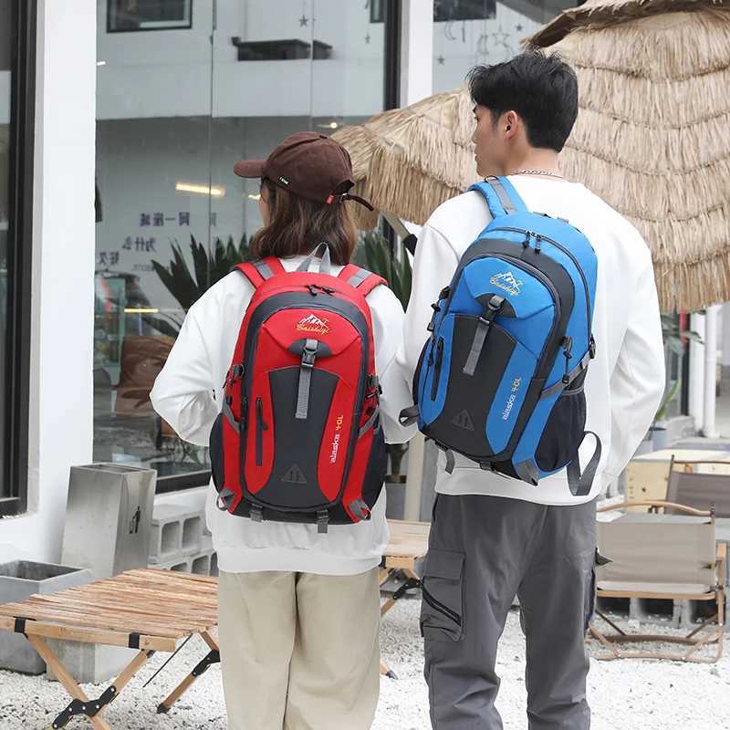 New Men Backpack Nylon Waterproof Casual Outdoor Travel Backpack Ladies Hiking Camping Mountaineering Bag Youth Sports Bags W250603