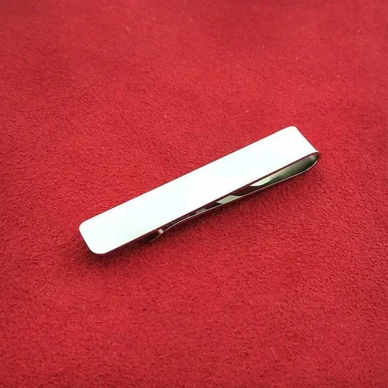 Mens Korean Version Simple Stainless Steel Tie Clip High-end Suit Accessories Fathers Day Birthday Gift Can Be Customized W250604