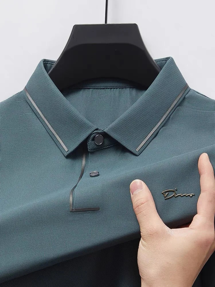 High end short sleeve POLO shirt men cool breathable summer Tshirt fashionable embroidery casual mens clothing 250604Z